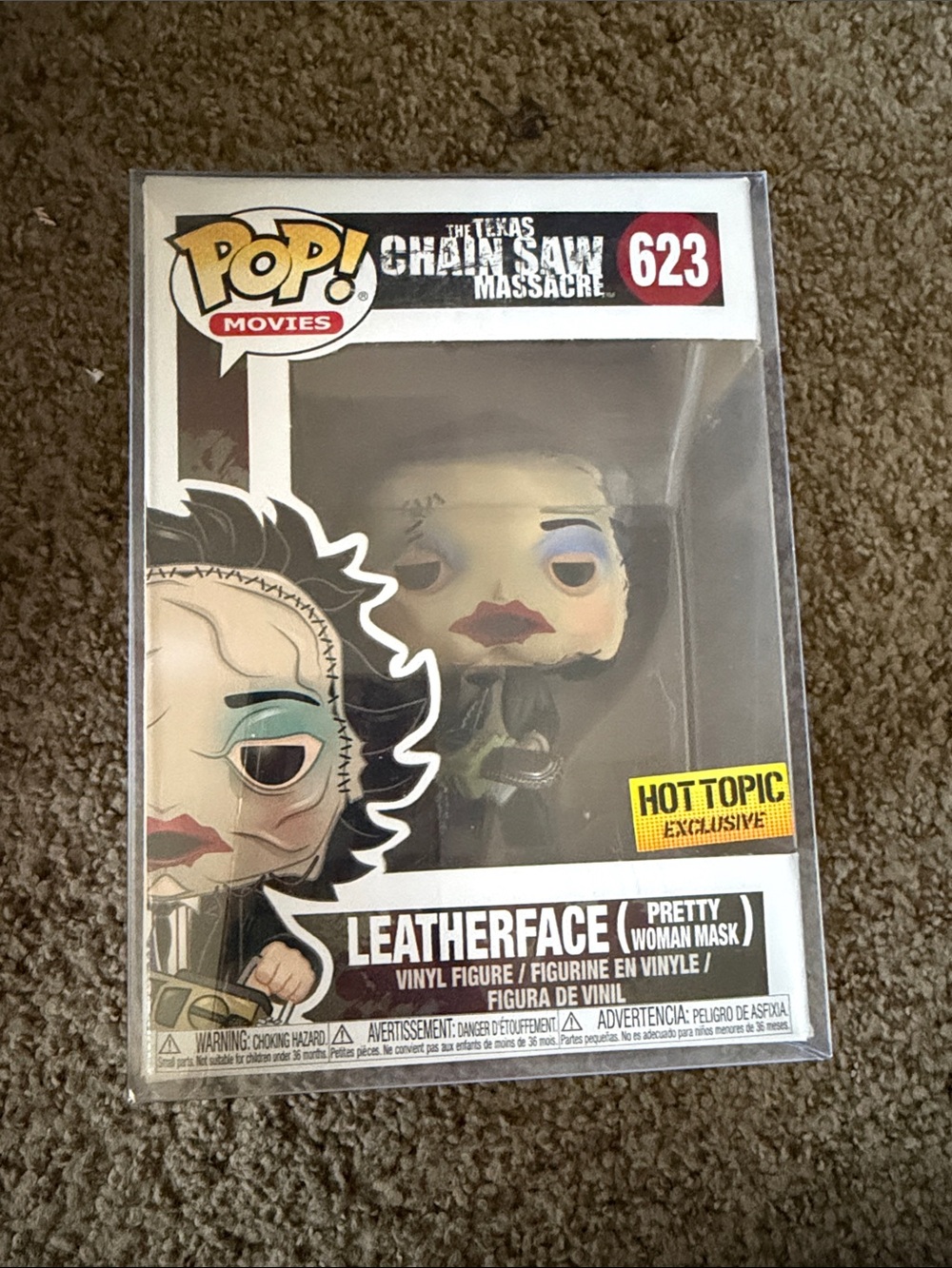 Funko Pop! Movies Leatherface (Pretty Woman Mask) - White, Black, Red